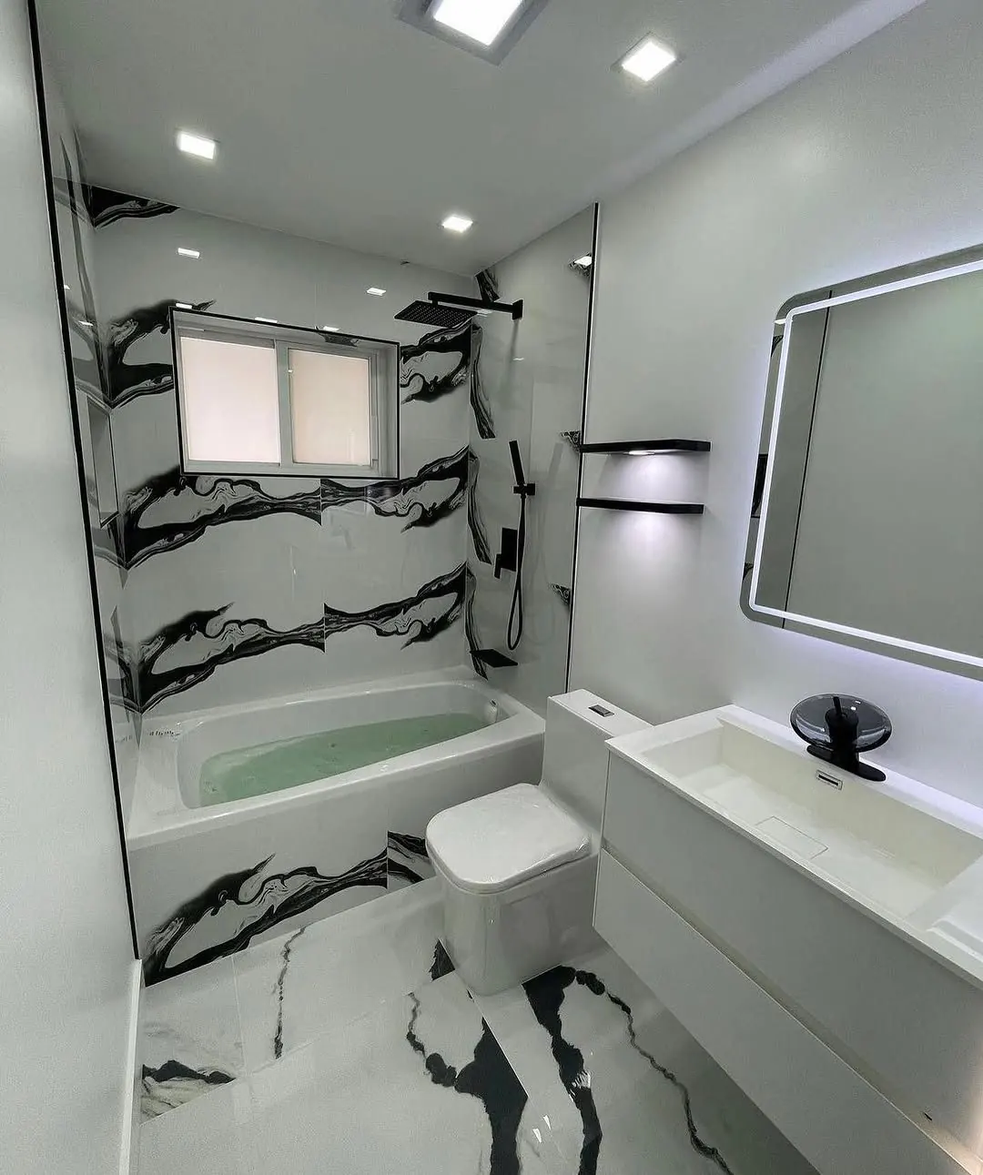 White marble bathroom