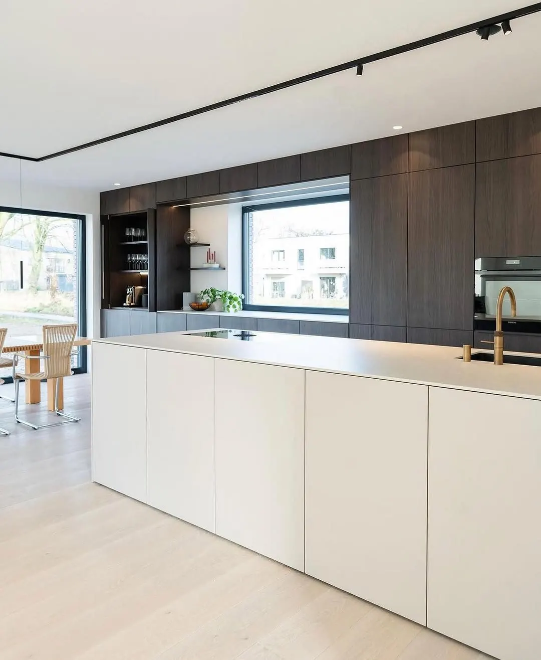 Dark timber kitchen